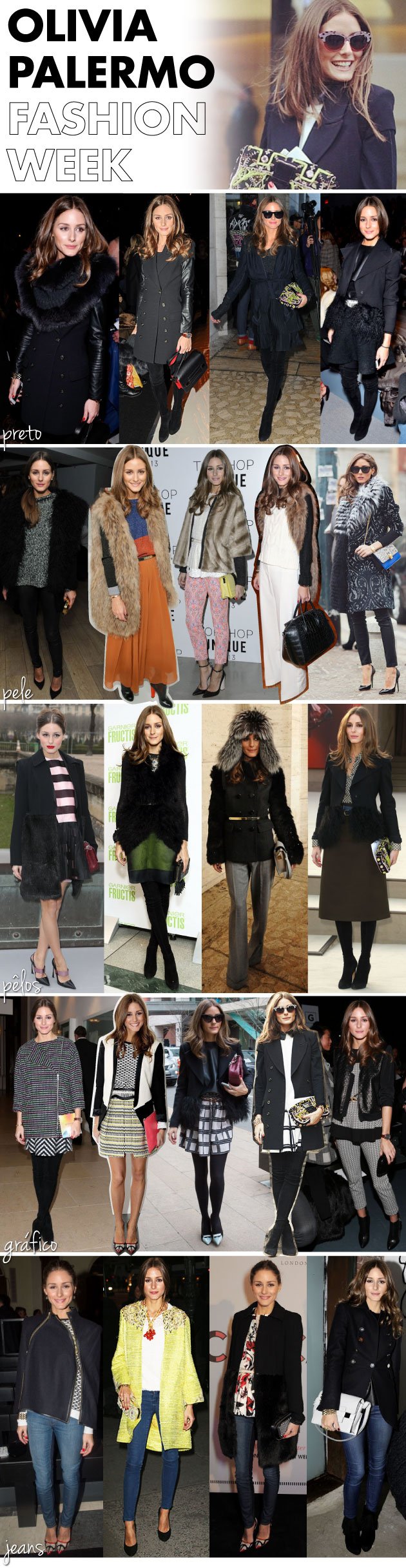 looks-olivia-palermo-new-york-london-milan-paris-fashion-week-fall-2013-semanas-de-moda-estampa-grafica-preto-pele-pelo-jeans-bolsa-bota-de-cano-longo-