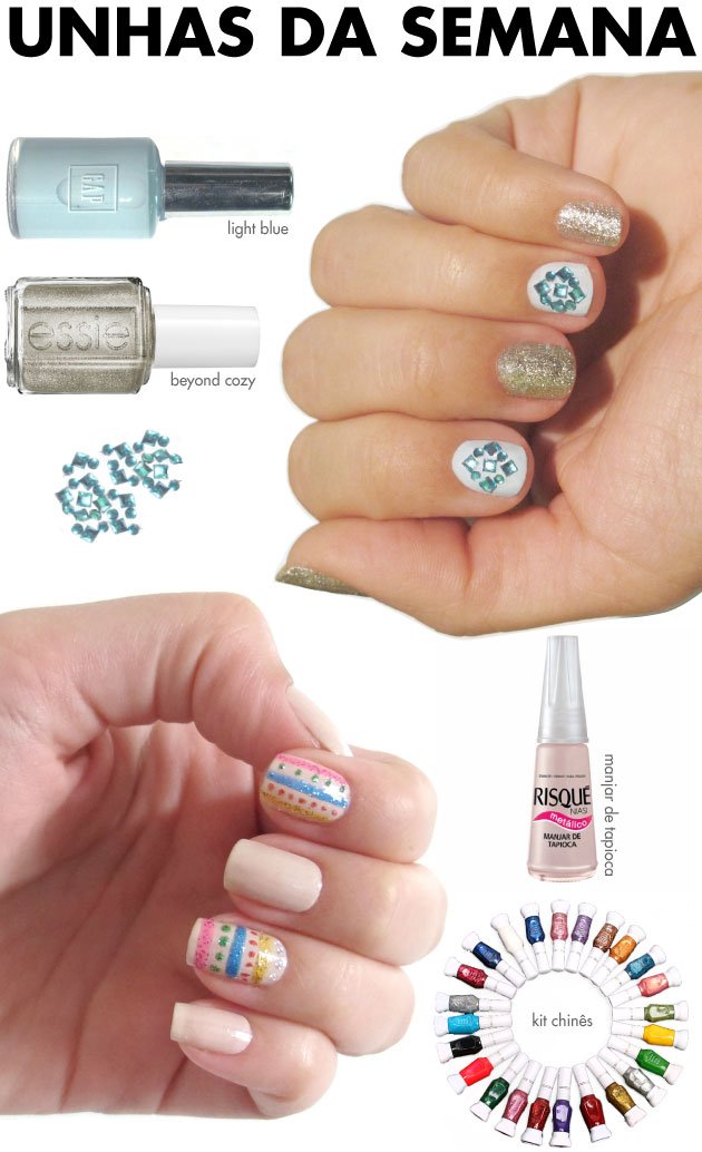 unhas-de-segunda-unhas-diferentes-e-nail-art-cristais-glitter-essie-gap-esmalte-esmaltes-nail-art-china-manjar-de-tapioca-risque-nude-azul-