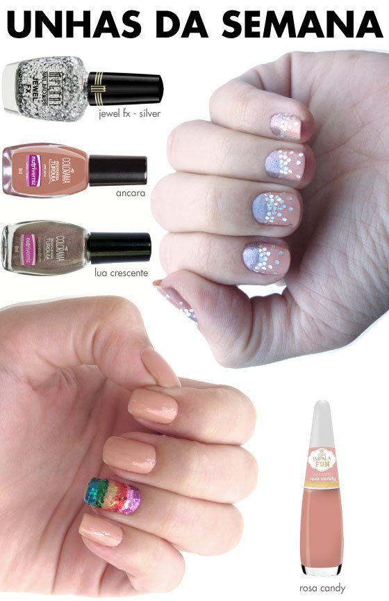 unhas-de-segunda-unhas-diferentes-e-nail-art-glitter-ombre-meia-lua-glitter-arco-iris-nude-jewel-fx-milani