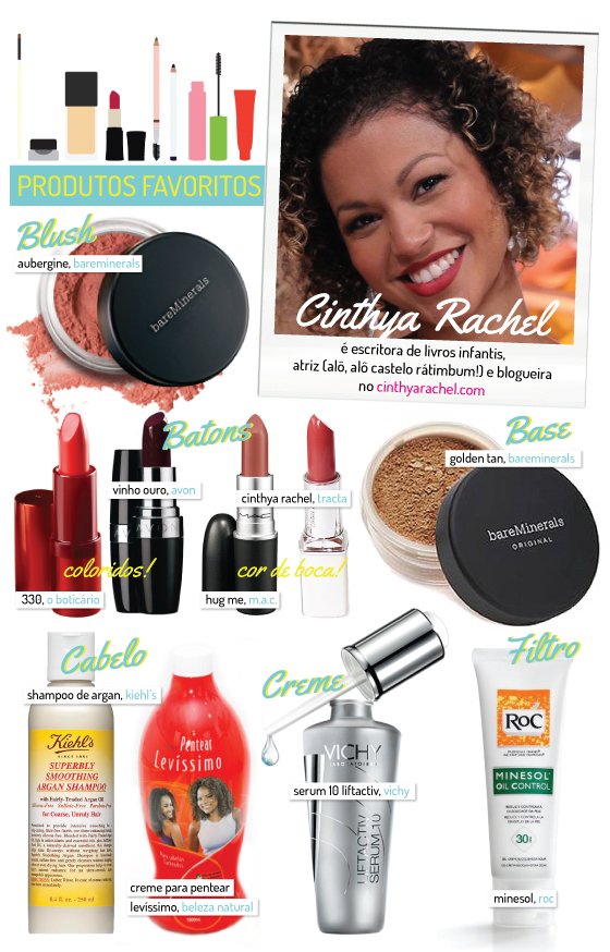 cinthya-rachel-make-pele-negra-morena-cabelo-afro-batom-meninas-base-blush-shampoo-creme-rosto-filtro-solar-dica-beauty-beleza-maquiagem