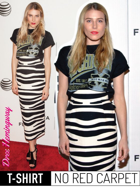 tshirt-red-carpet-dree-hemingway-tribecca-film-festival