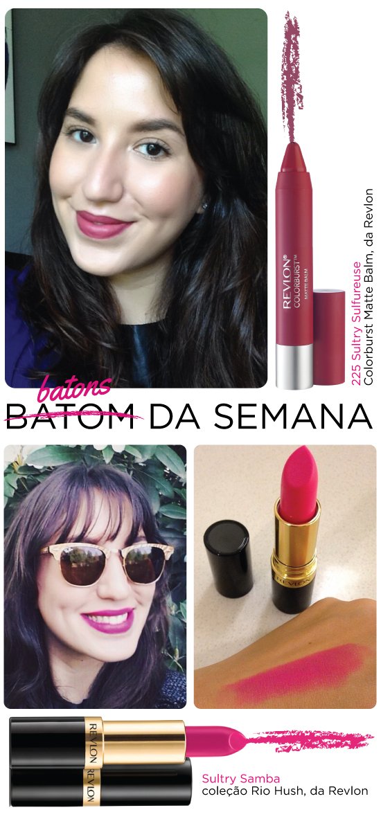 batom-da-semana-batons-revlon-resenha-swatch-cor-rosa-pink-dupe-parecido-candy-yum-yum-mac-lapis-caneta-colorburst-matte-balm-225-sultry-pink-rosa-samba-rio-hush-colecao-mauve