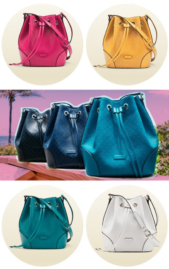 diamante bucket bag