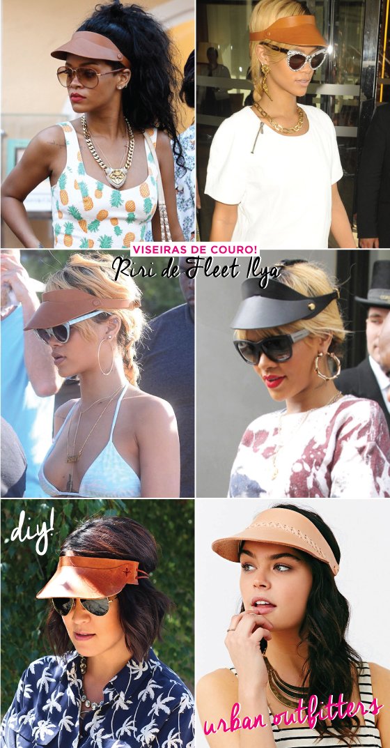 viseiras-visor-hats-onde-comprar-tendencia-praia-salinas-maria-filo-couro-rihanna-diy