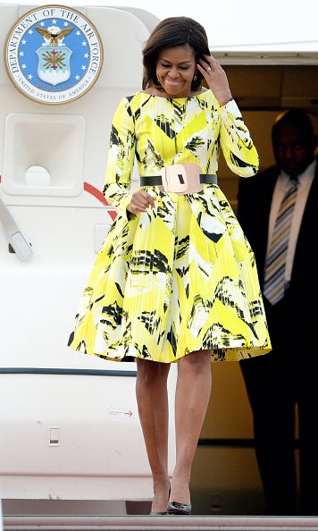 U.S. First Lady Michelle Obama Arrives Japan