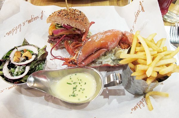 dica-viagem-restaurante-londres-onde-comer-trip-tips-travel-busaba-bob-bob-ricard-jamie-oliver-belgo-burger-lobster-patty-bun-acessivel-barato-chique-thai