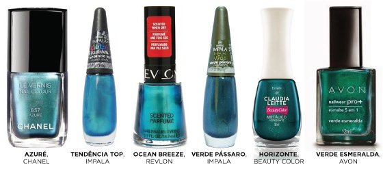 unha-verde-cintilante-metalizado-sereia-azul-esmalte