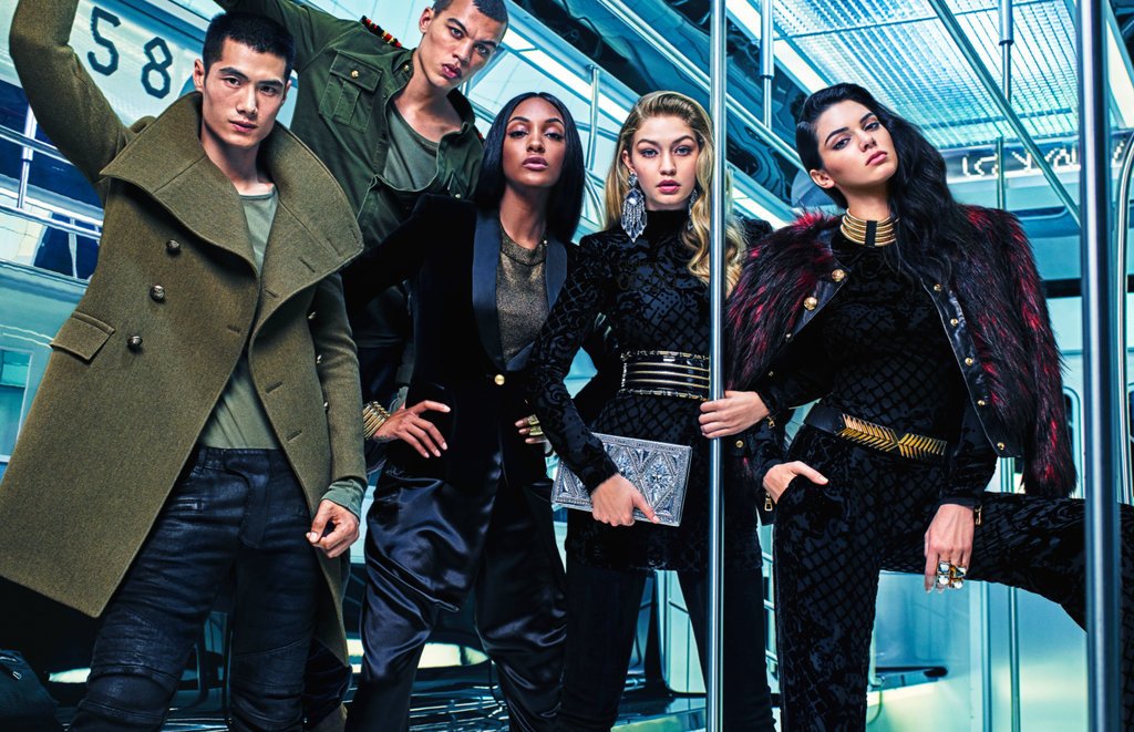 balmain-hm-h&m-hem-kendall-jenner-gigi-hadid-jourdan-dunn-roupas-looks