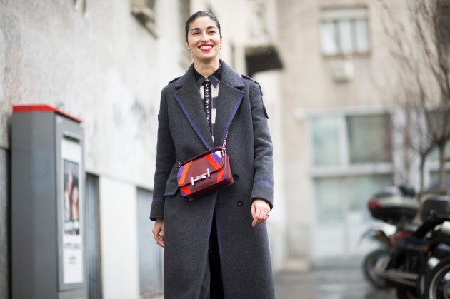 MILAN, ITALY - FEBRUARY 27:  Caroline Issa  is wearing a Hermes bag  seen in the streets of Milan during the Milan Fashion Week Fall/Winter 2016/17 on February 27, 2016 in Milan, Italy.  (Photo by Timur Emek/Getty Images)